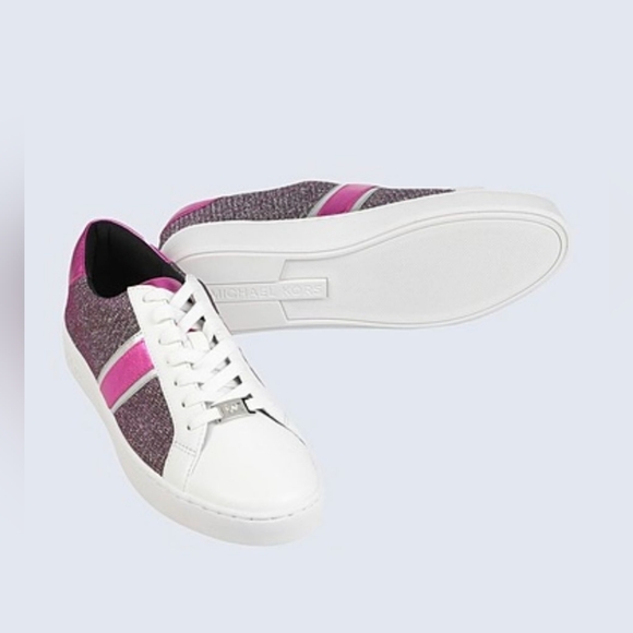 NWT MICHAEL KORS DONNA SNEAKERS SPARKLING SIZE 8.5 - Picture 8 of 9